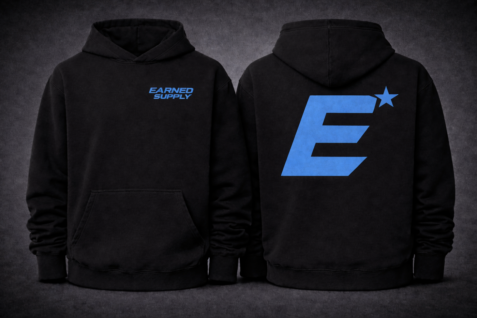 Blue "Earned" Hoodie