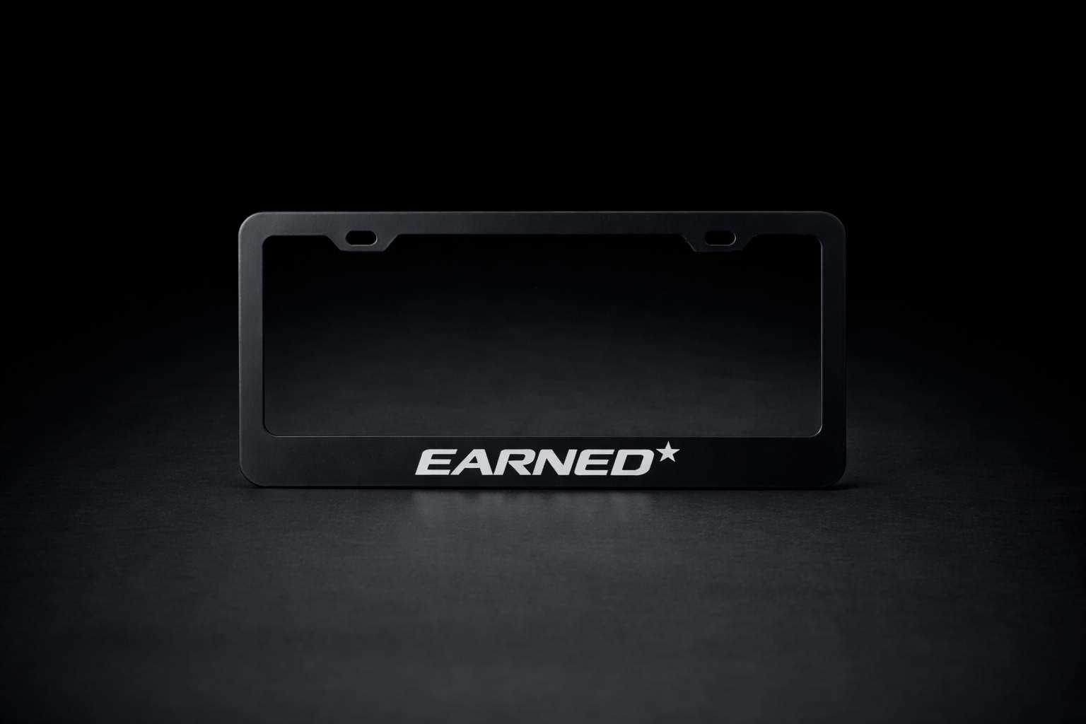 "Earned" License Plate Frame