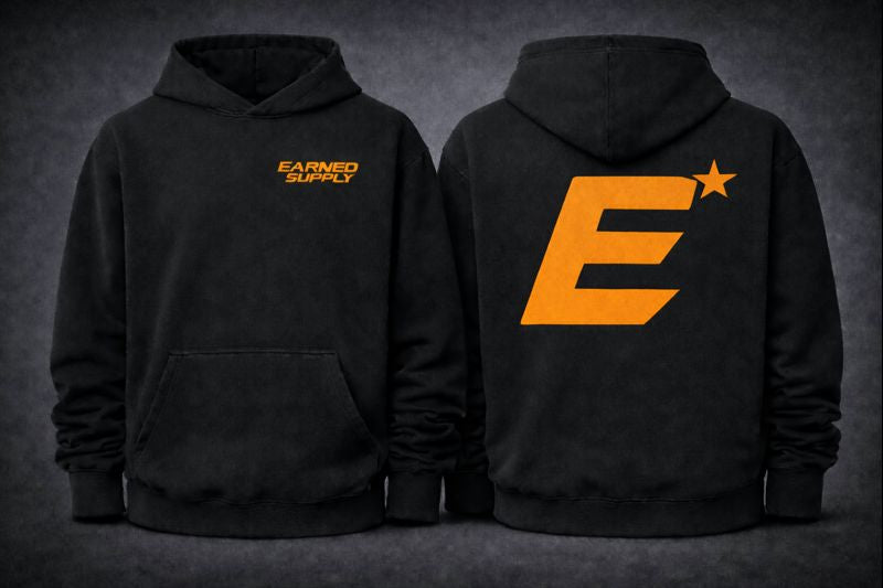 Orange "Earned" Hoodie