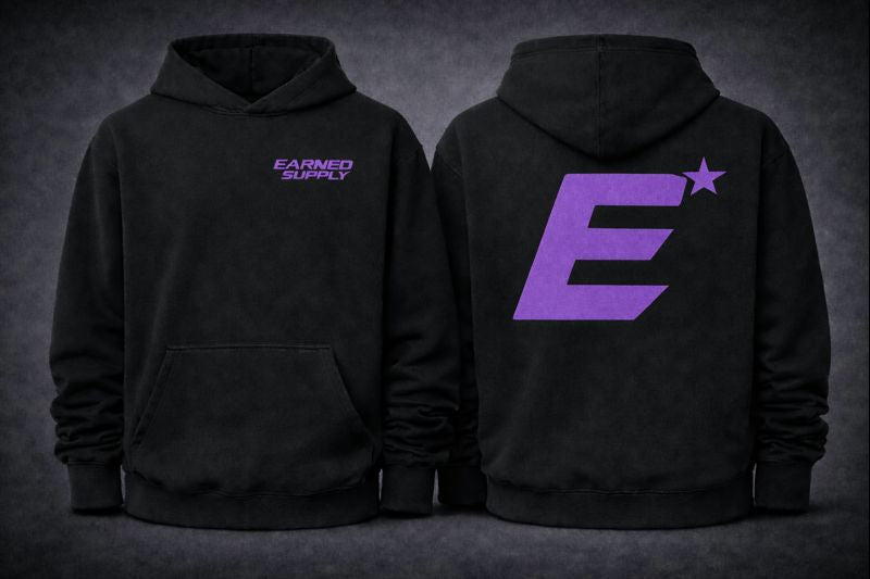 Purple "Earned" Hoodie