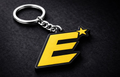 Yellow "E" Keychain